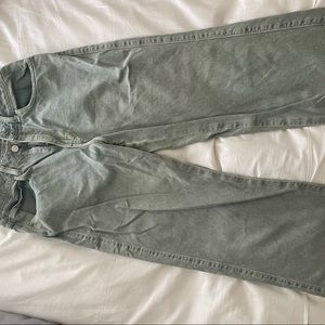Sage green Zara jeans